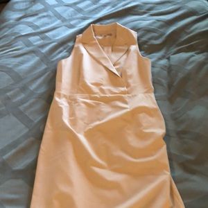 Beige Sleeveless Dress